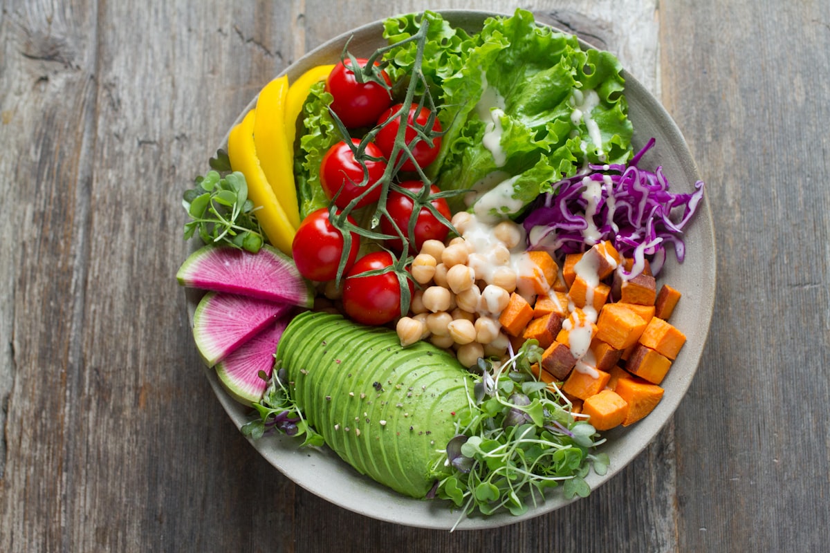 Balanced diet for clear skin